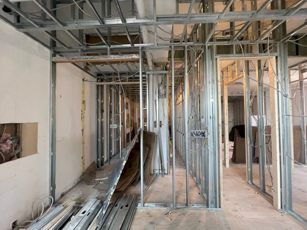 Pre-renovation or in-progress view of a co-op loft renovation at 335 Greenwich Street in Tribeca, Manhattan, by Gallery KBNY (view 6)