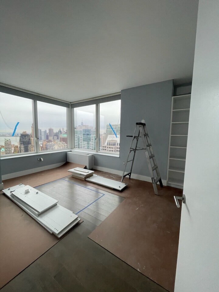 Pre-renovation or in-progress view of a condo renovation at 388 Bridge Street in Downtown Brooklyn, by Gallery KBNY (view 5)