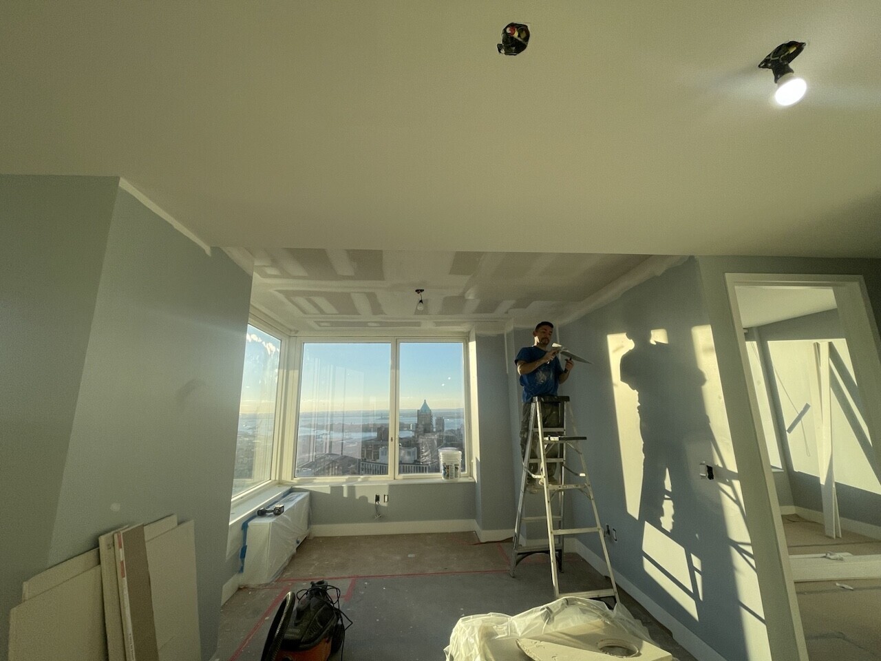 Pre-renovation or in-progress view of a condo renovation at 388 Bridge Street in Downtown Brooklyn, by Gallery KBNY (view 10)