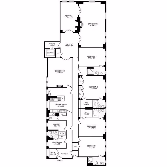Pre-renovation or in-progress view of a pre-war co-op renovation at 1035 Fifth Avenue on the Upper East Side, Manhattan, by Gallery KBNY (view 4)