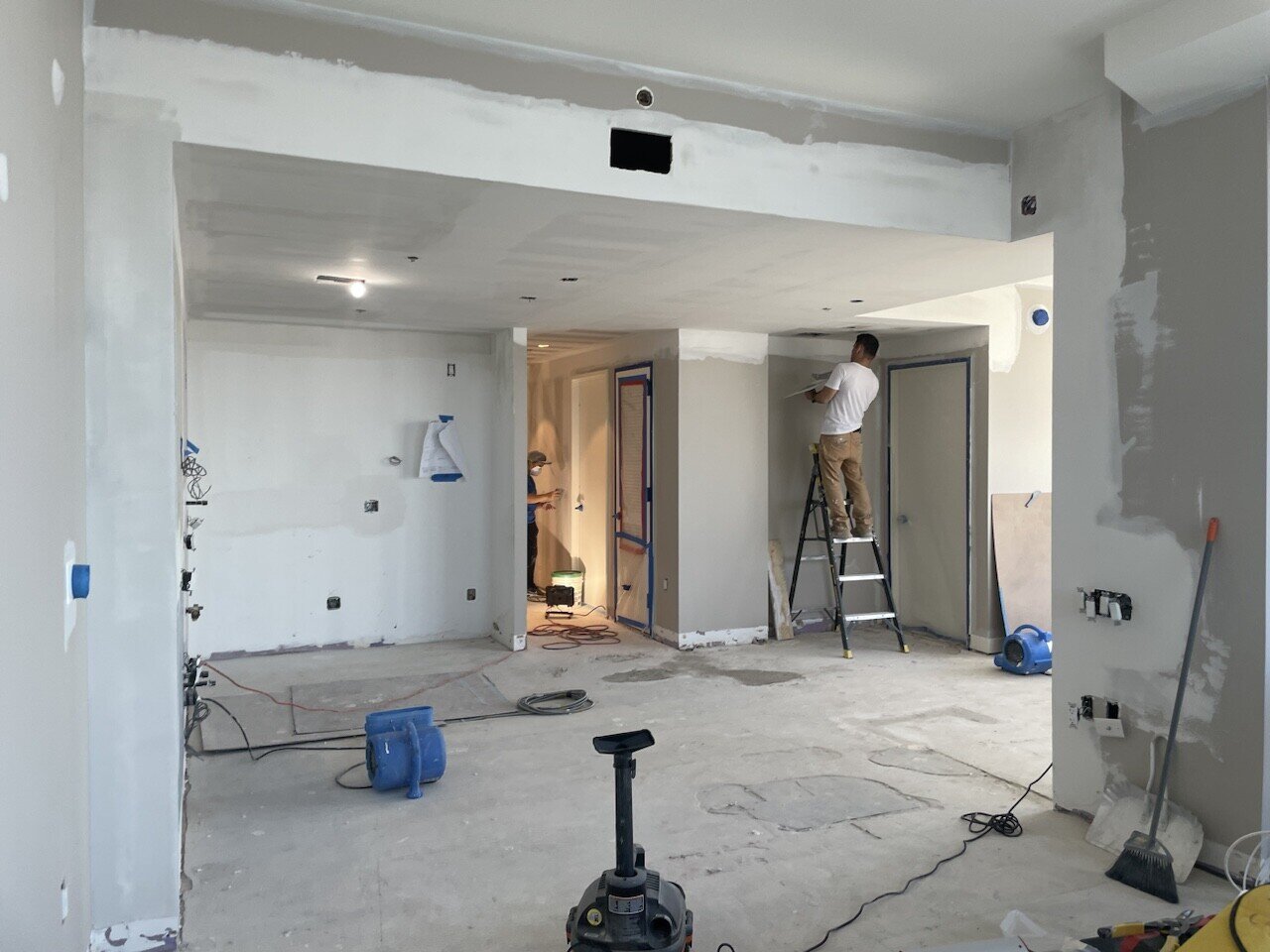 Pre-renovation or in-progress view of a condo renovation at 21 India Street in Greenpoint, Brooklyn, by Gallery KBNY (view 4)