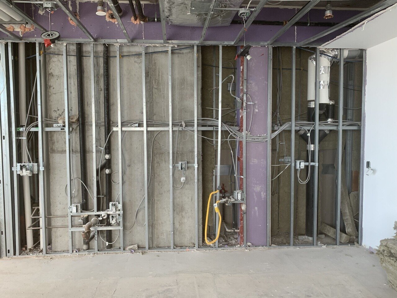 Pre-renovation or in-progress view of a condo renovation at 21 India Street in Greenpoint, Brooklyn, by Gallery KBNY (view 3)