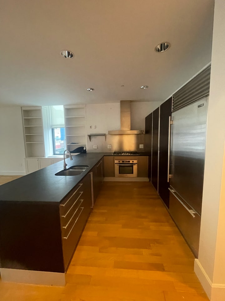 Interior before a condo renovation at The Hit Factory at 421 West 54th Street in Midtown, Manhattan, by Gallery KBNY (view 2)