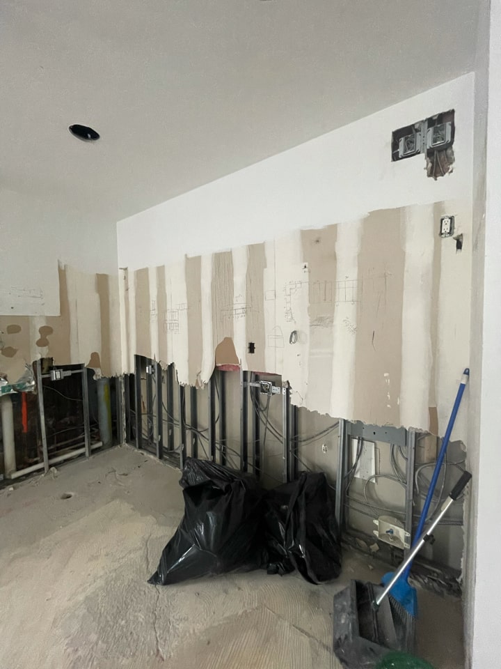 Construction in progress during a condo renovation at The Hit Factory at 421 West 54th Street in Midtown, Manhattan, by Gallery KBNY (view 3)