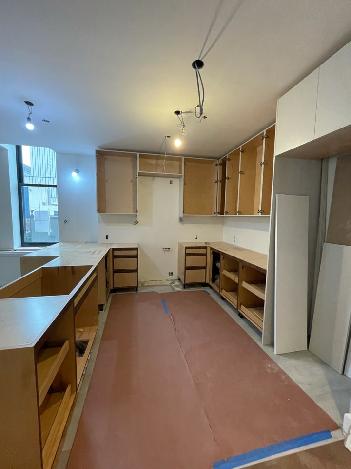 Construction in progress during a condo renovation at The Hit Factory at 421 West 54th Street in Midtown, Manhattan, by Gallery KBNY (view 4)