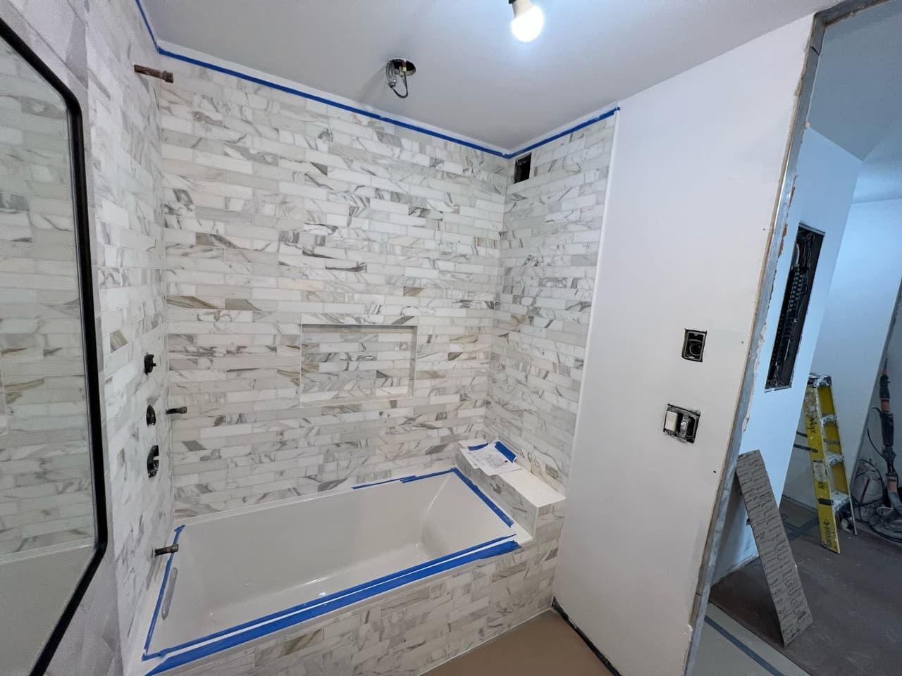 Pre-renovation or in-progress view of a post-war condo renovation at The Coronado at 155 West 70th Street in Lincoln Square, Manhattan, by Gallery KBNY (view 15)