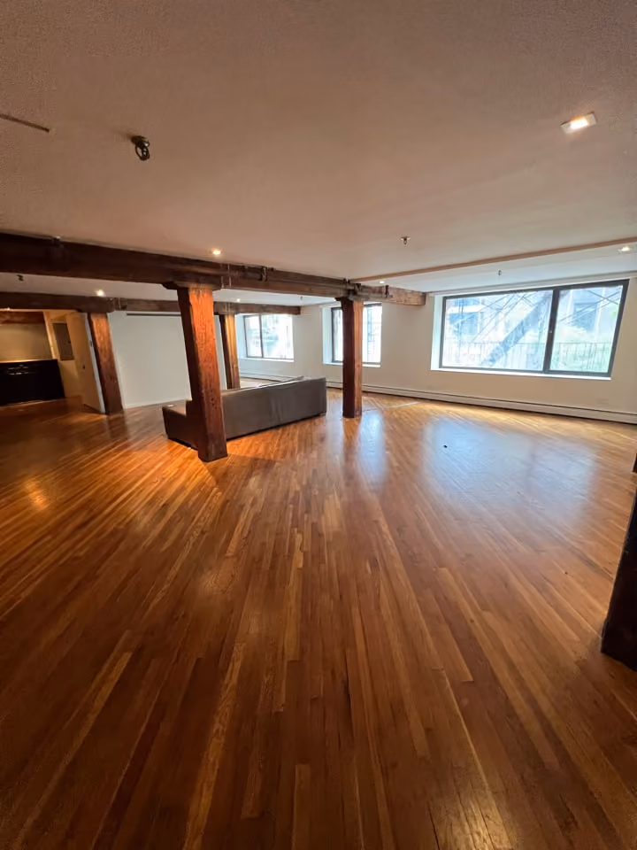 Pre-renovation or in-progress view of a pre-war co-op loft renovation at 466 Washington Street in Tribeca, Manhattan, by Gallery KBNY (view 3)