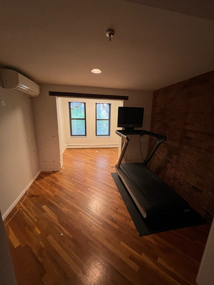 Pre-renovation or in-progress view of a pre-war co-op loft renovation at 466 Washington Street in Tribeca, Manhattan, by Gallery KBNY (view 1)