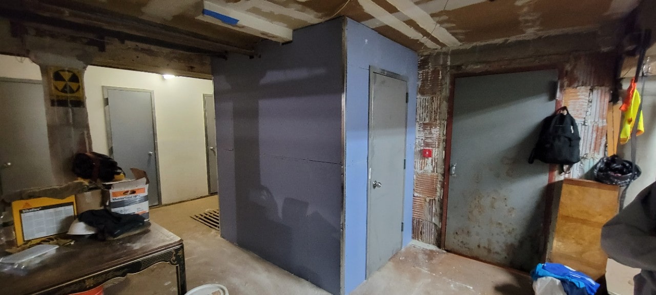 Pre-renovation or in-progress view of a pre-war co-op loft renovation at 466 Washington Street in Tribeca, Manhattan, by Gallery KBNY (view 14)
