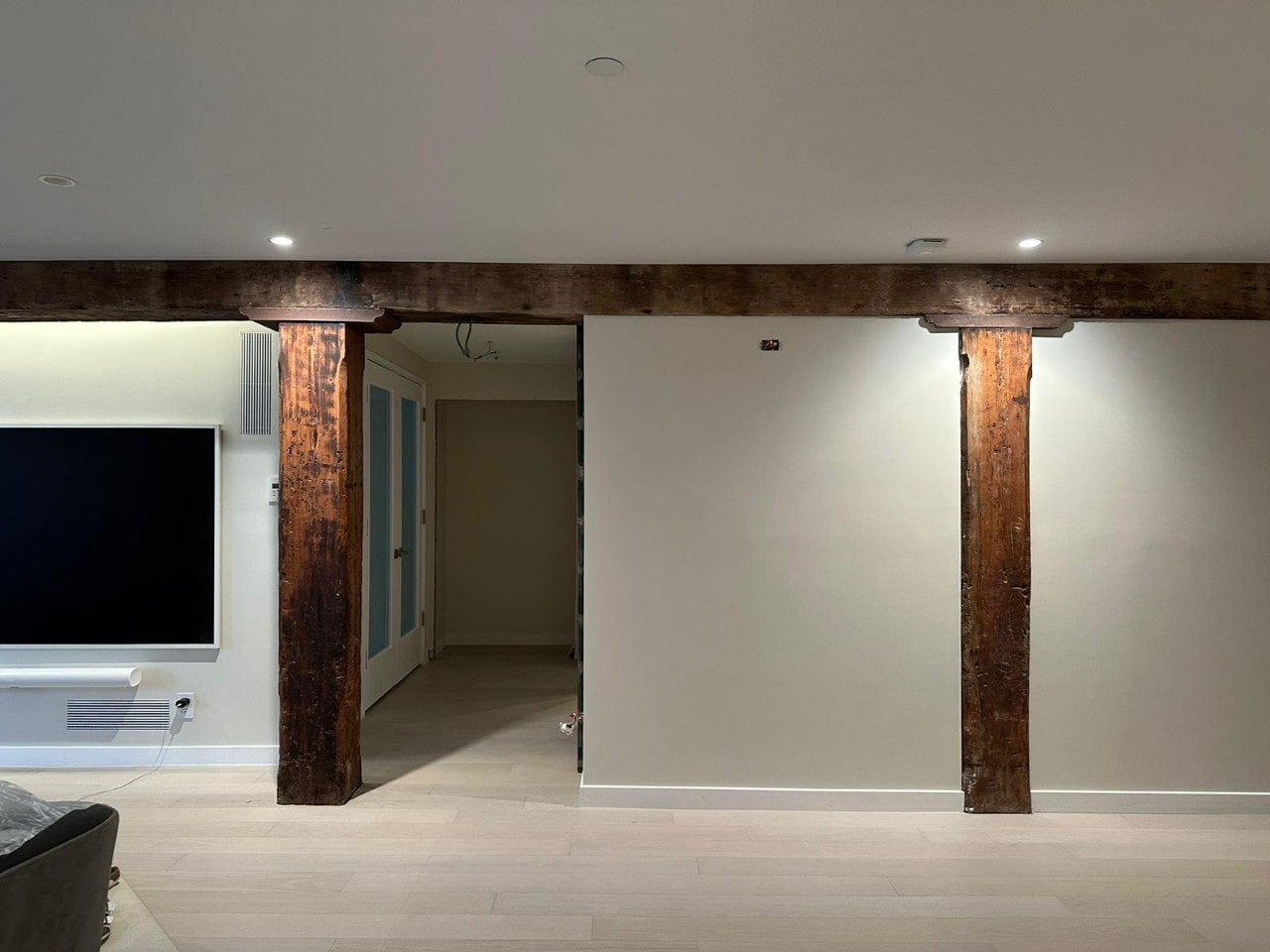 Pre-renovation or in-progress view of a pre-war co-op loft renovation at 466 Washington Street in Tribeca, Manhattan, by Gallery KBNY (view 20)