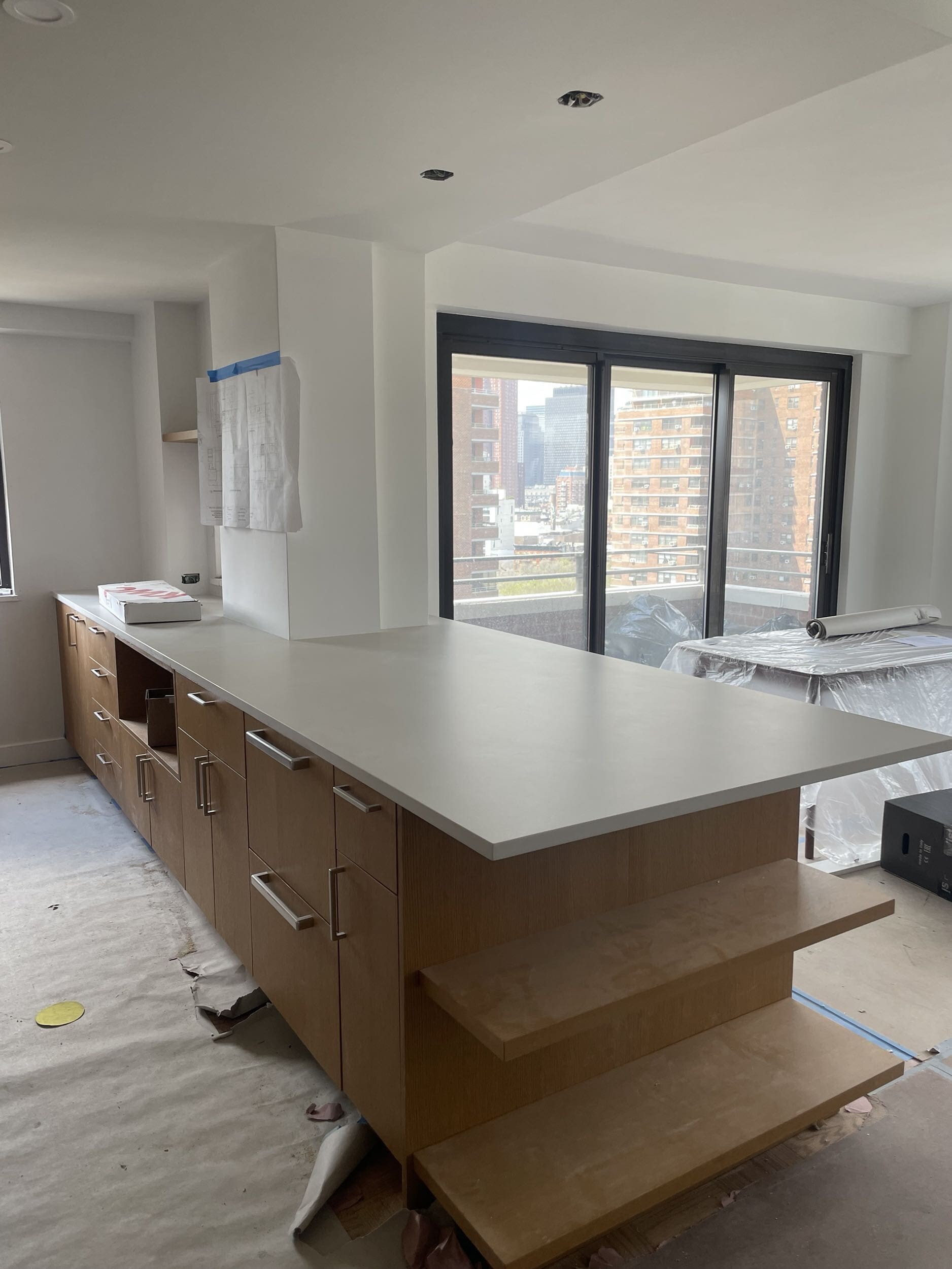 Construction in progress during a post-war co-op renovation at 413 Grand Street on the Lower East Side, Manhattan, by Gallery KBNY (view 19)
