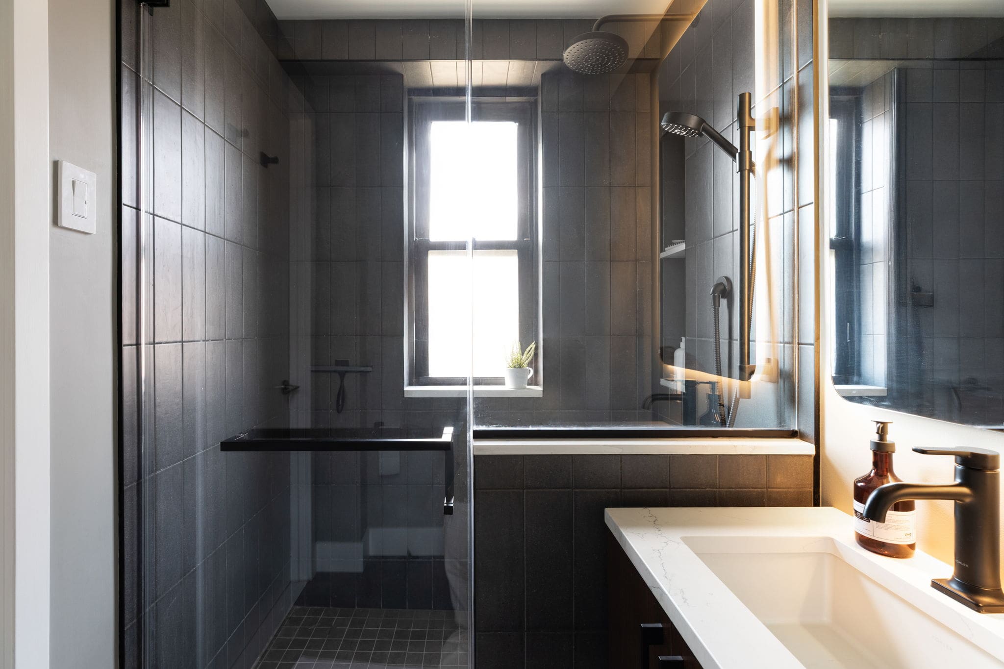 Renovated interior of a post-war co-op at 413 Grand Street on the Lower East Side, Manhattan, by Gallery KBNY (continued view 4)