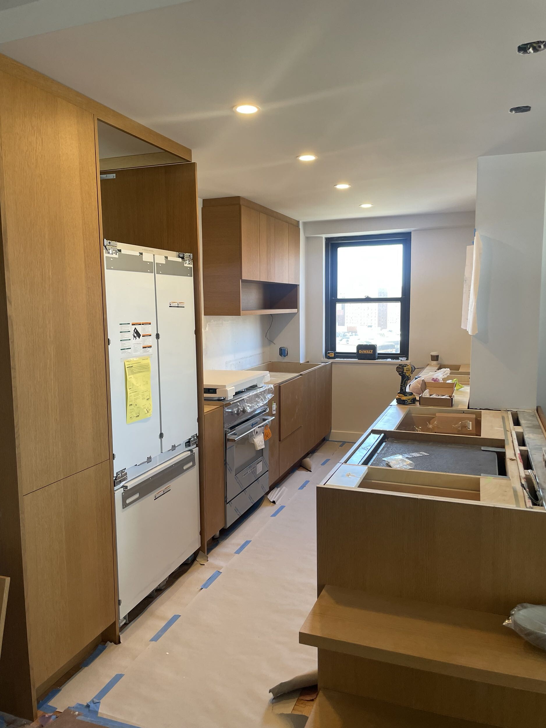 Construction in progress during a post-war co-op renovation at 413 Grand Street on the Lower East Side, Manhattan, by Gallery KBNY (view 18)