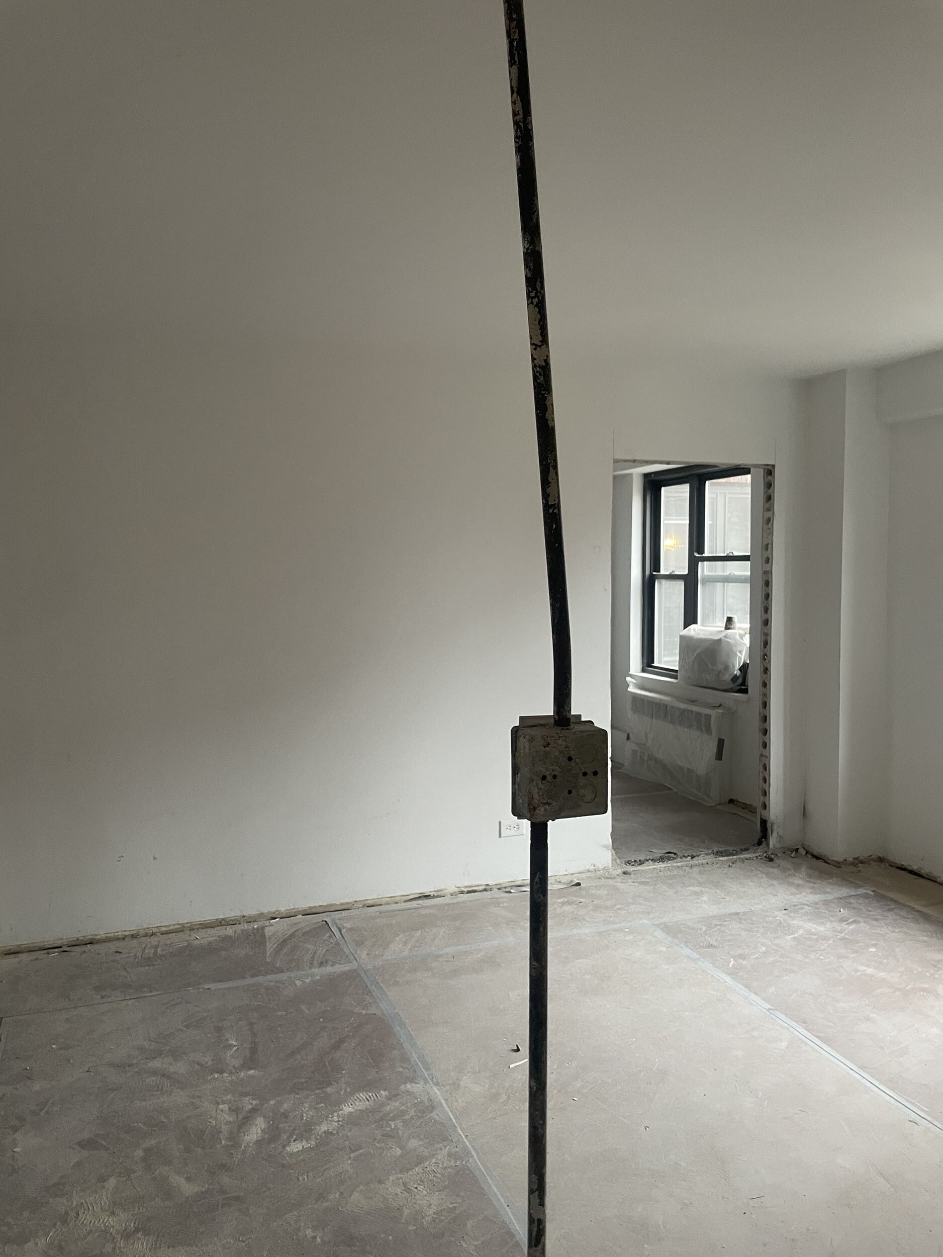 Construction in progress during a post-war co-op renovation at 413 Grand Street on the Lower East Side, Manhattan, by Gallery KBNY (view 4)