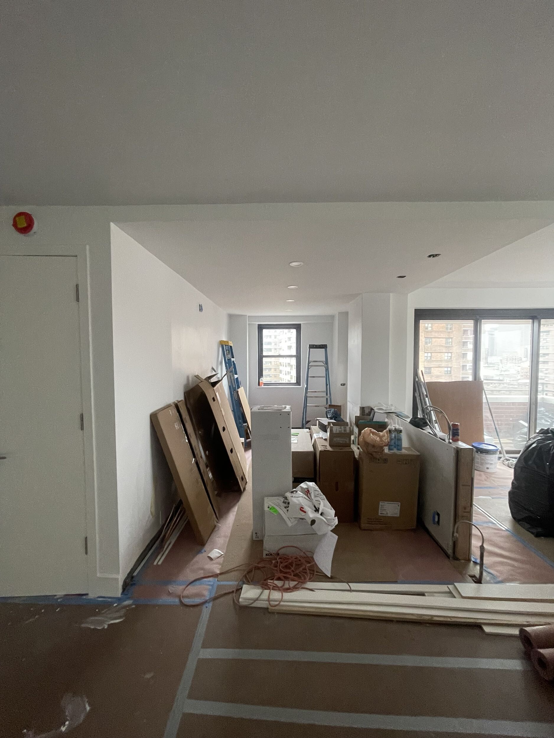 Construction in progress during a post-war co-op renovation at 413 Grand Street on the Lower East Side, Manhattan, by Gallery KBNY (view 17)