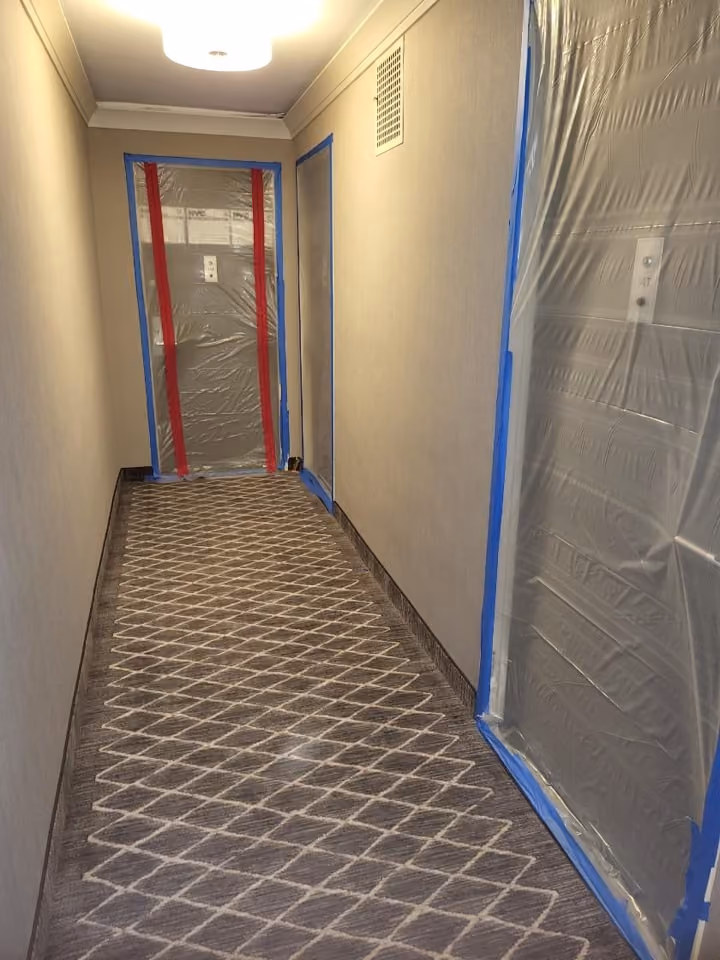 Pre-renovation or in-progress view of a post-war co-op renovation at 130 East 18th Street in Gramercy Park, Manhattan, by Gallery KBNY (view 7)