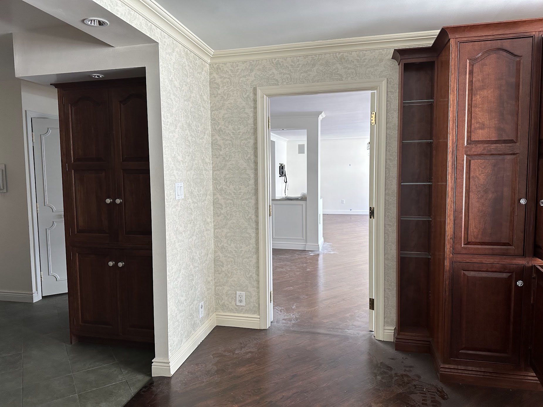 Pre-renovation or in-progress view of a post-war co-op renovation at 130 East 18th Street in Gramercy Park, Manhattan, by Gallery KBNY (view 3)
