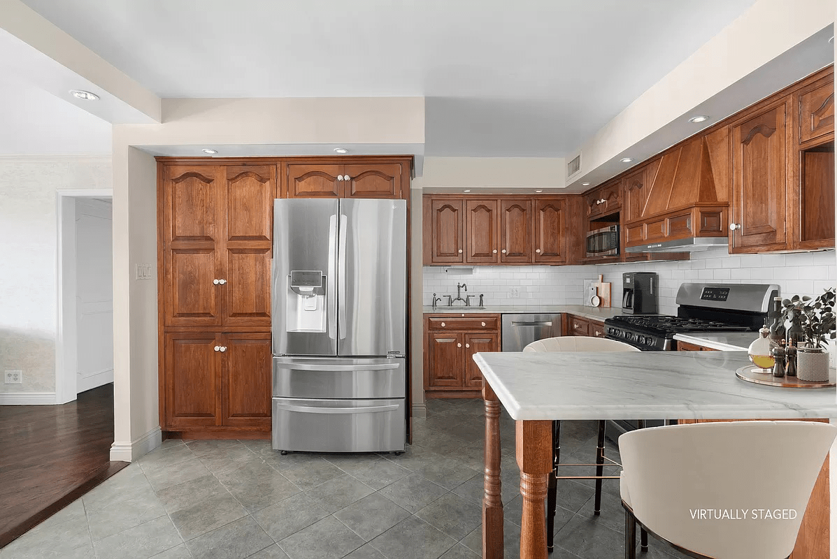 Pre-renovation or in-progress view of a post-war co-op renovation at 130 East 18th Street in Gramercy Park, Manhattan, by Gallery KBNY (view 1)