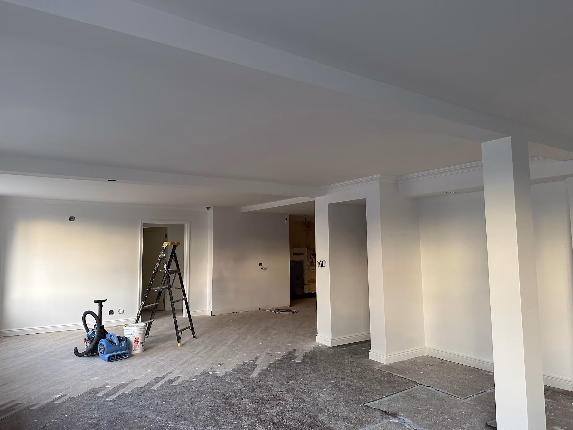 Pre-renovation or in-progress view of a post-war co-op renovation at 130 East 18th Street in Gramercy Park, Manhattan, by Gallery KBNY (view 11)