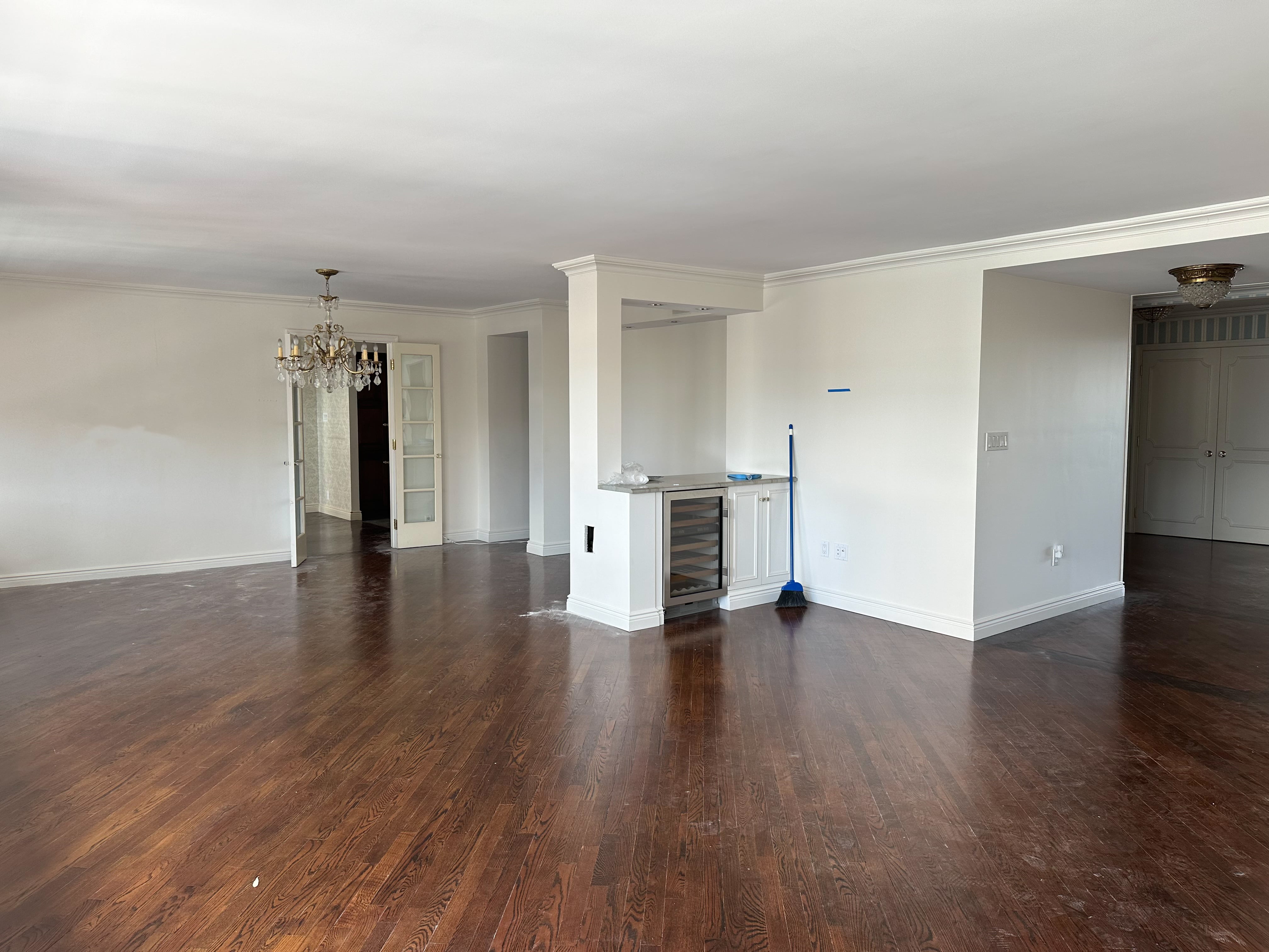 Pre-renovation or in-progress view of a post-war co-op renovation at 130 East 18th Street in Gramercy Park, Manhattan, by Gallery KBNY (view 2)
