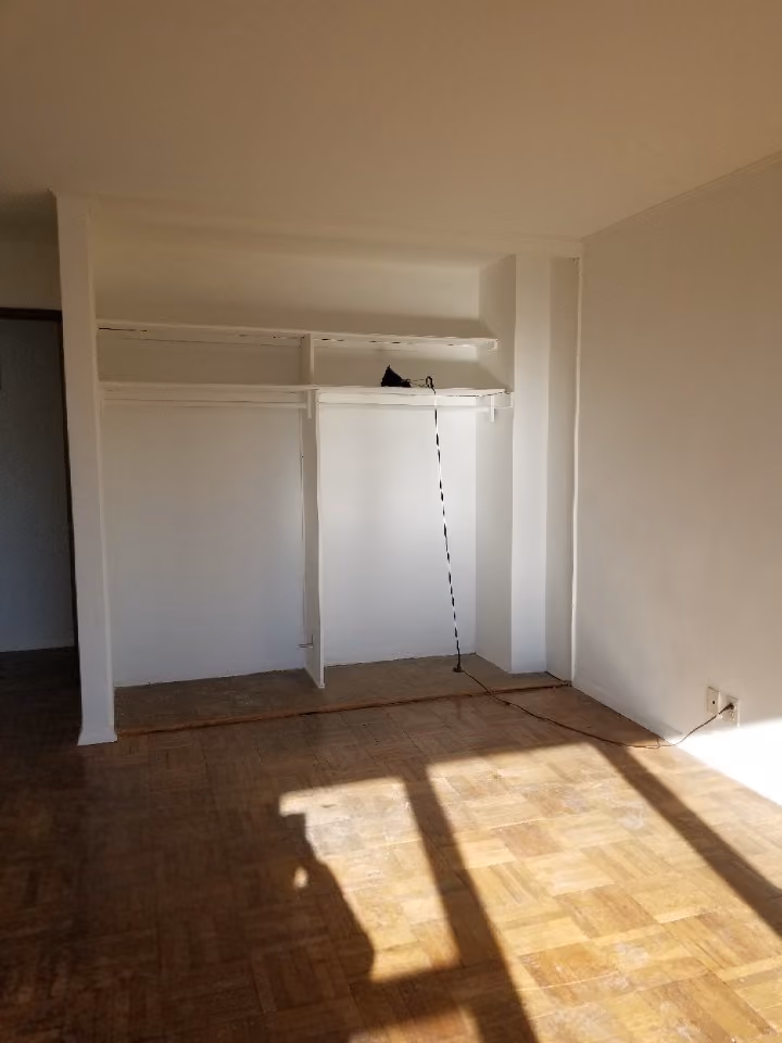 Pre-renovation or in-progress view of a post-war condo renovation at 61 Jane Street in the West Village, Manhattan, by Gallery KBNY (view 3)