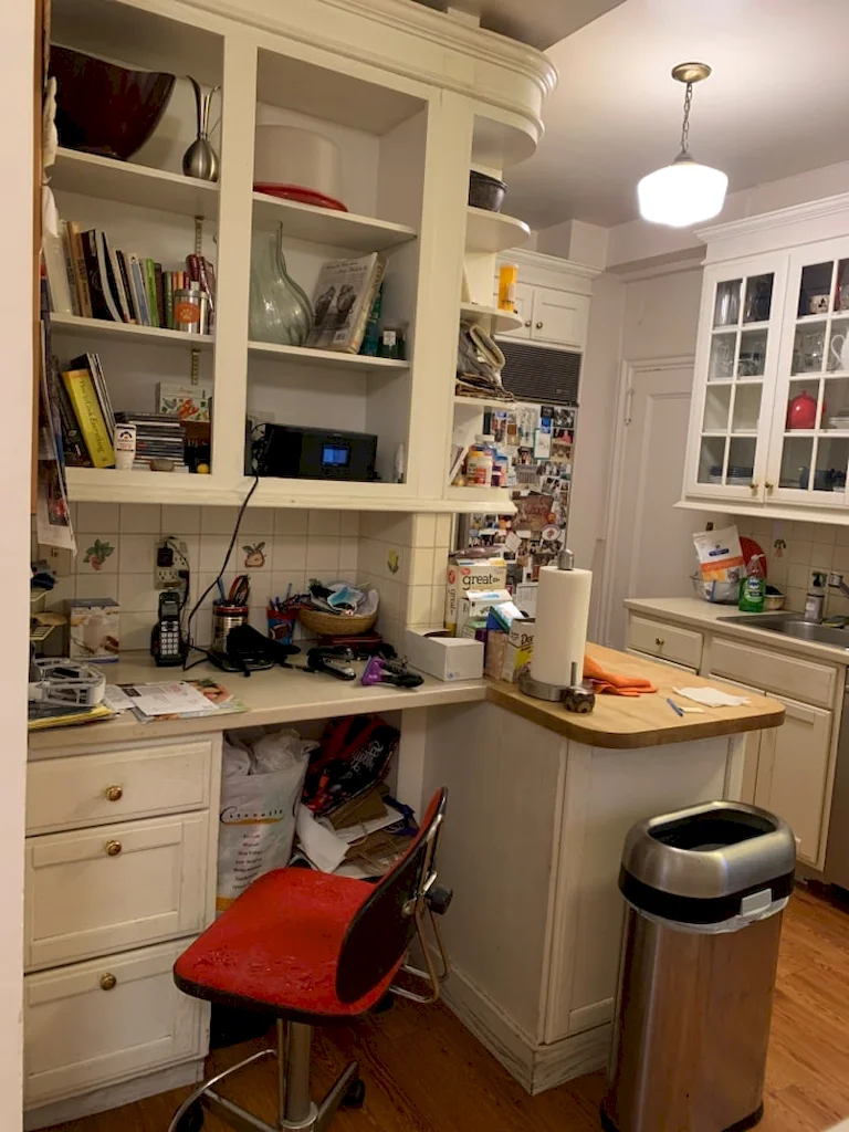 Interior before a pre-war co-op renovation at 91 Central Park West on the Upper West Side, Manhattan, by Gallery KBNY (view 3)