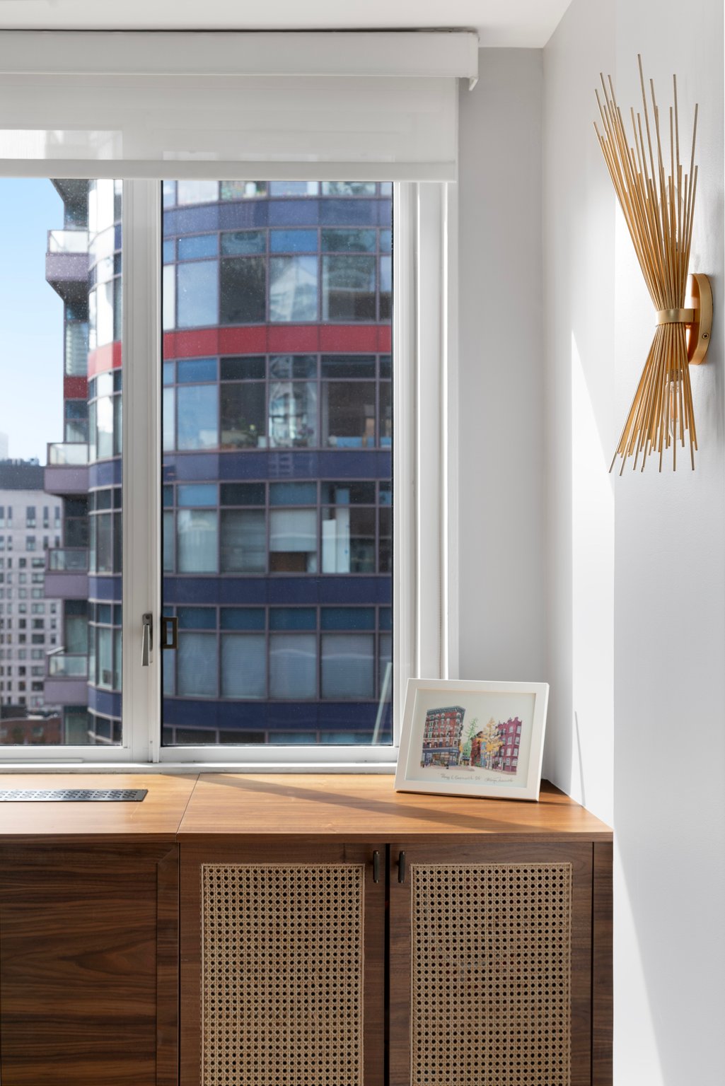 Renovated interior of a post-war co-op at The Brevard at 245 East 54th Street in Midtown East, Manhattan, by Gallery KBNY (view 17)
