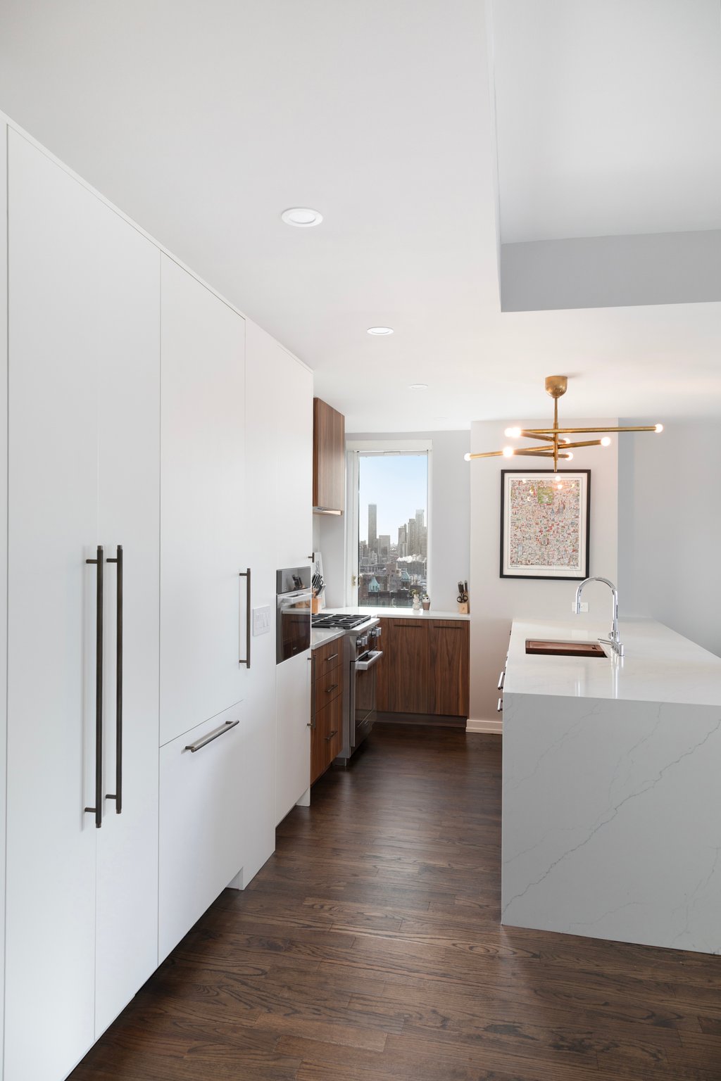 Renovated interior of a post-war co-op at The Brevard at 245 East 54th Street in Midtown East, Manhattan, by Gallery KBNY (view 13)