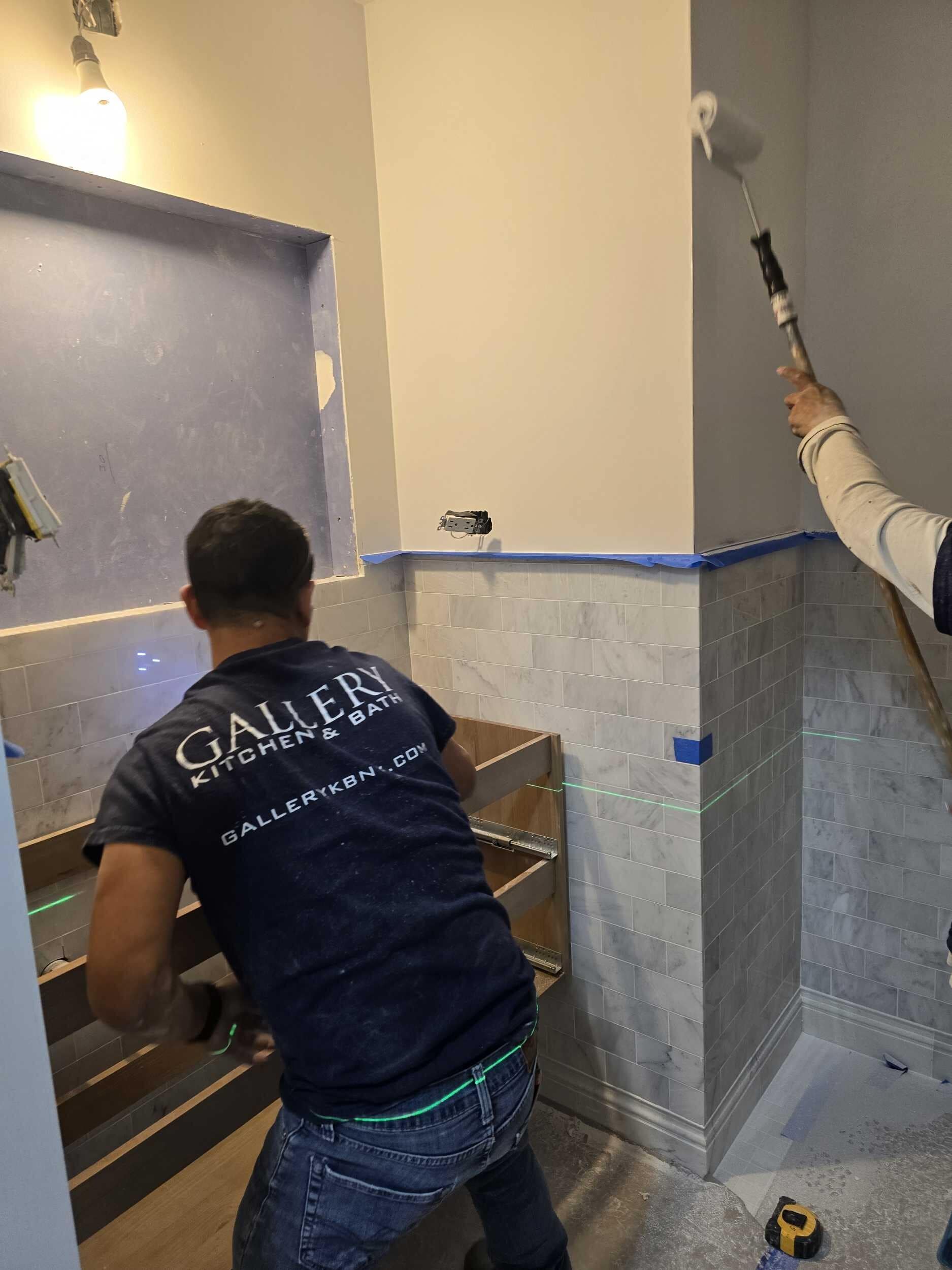 Construction in progress during a post-war co-op renovation at The Brevard at 245 East 54th Street in Midtown East, Manhattan, by Gallery KBNY (view 9)
