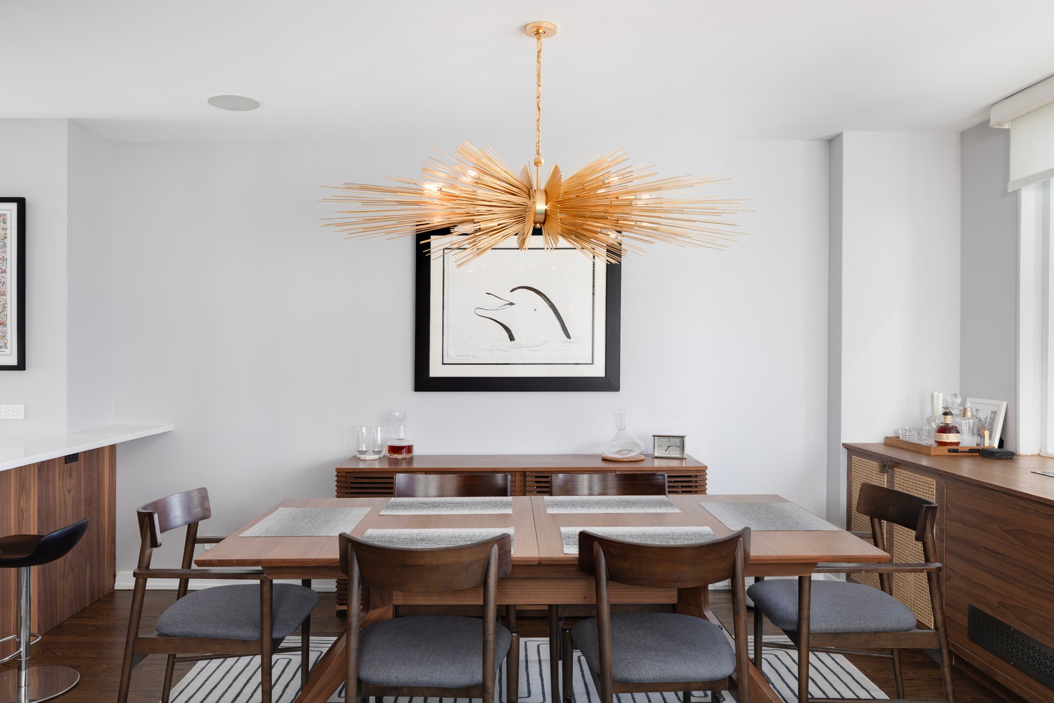 Renovated interior of a post-war co-op at The Brevard at 245 East 54th Street in Midtown East, Manhattan, by Gallery KBNY (view 19)