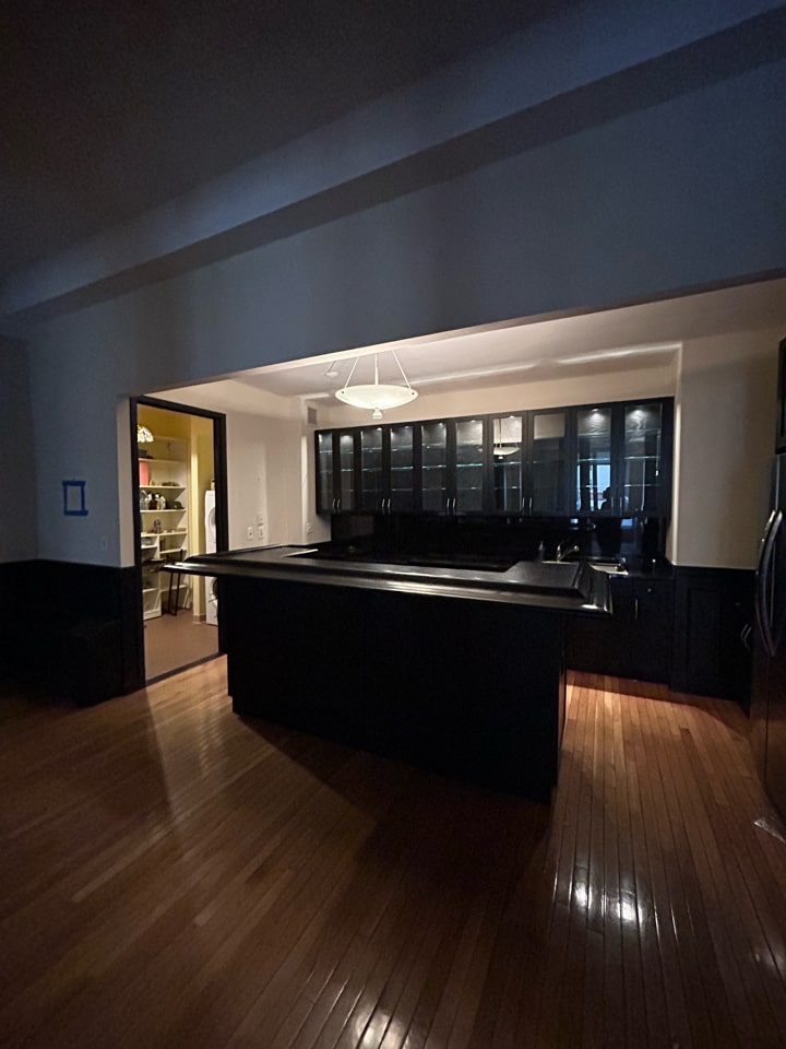 Interior before a pre-war condo renovation at The Chelsea Mercantile at 252 Seventh Avenue in Chelsea, Manhattan, by Gallery KBNY (view 3)