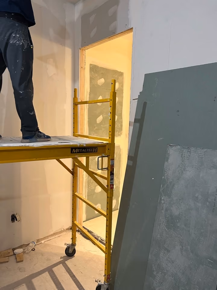 Pre-renovation or in-progress view of a pre-war condo renovation at The Chelsea Mercantile at 252 Seventh Avenue in Chelsea, Manhattan, by Gallery KBNY (view 8)