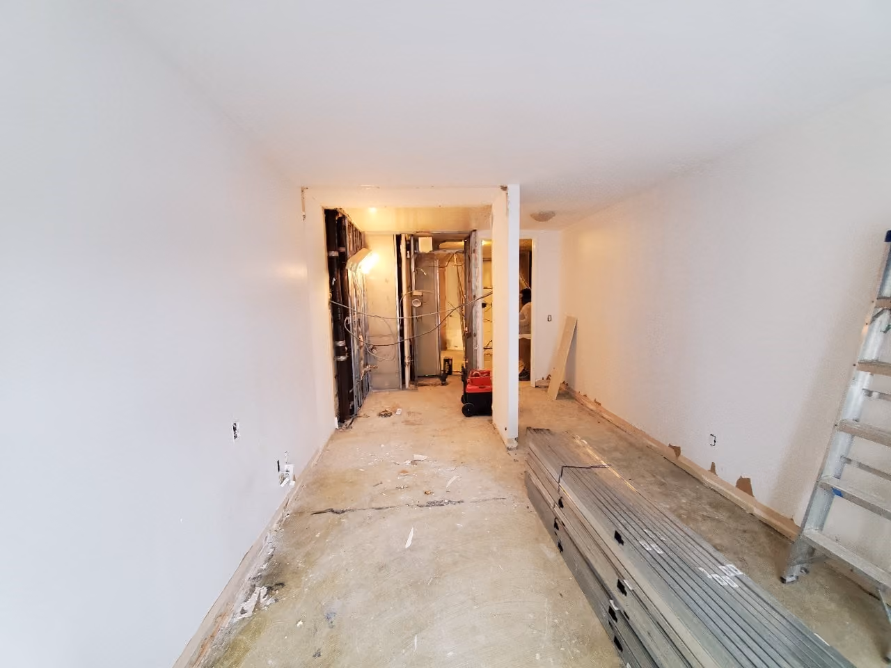 Construction in progress during a condo renovation at The Gotham at 170 East 87th Street in Carnegie Hill, Manhattan, by Gallery KBNY (view 6)
