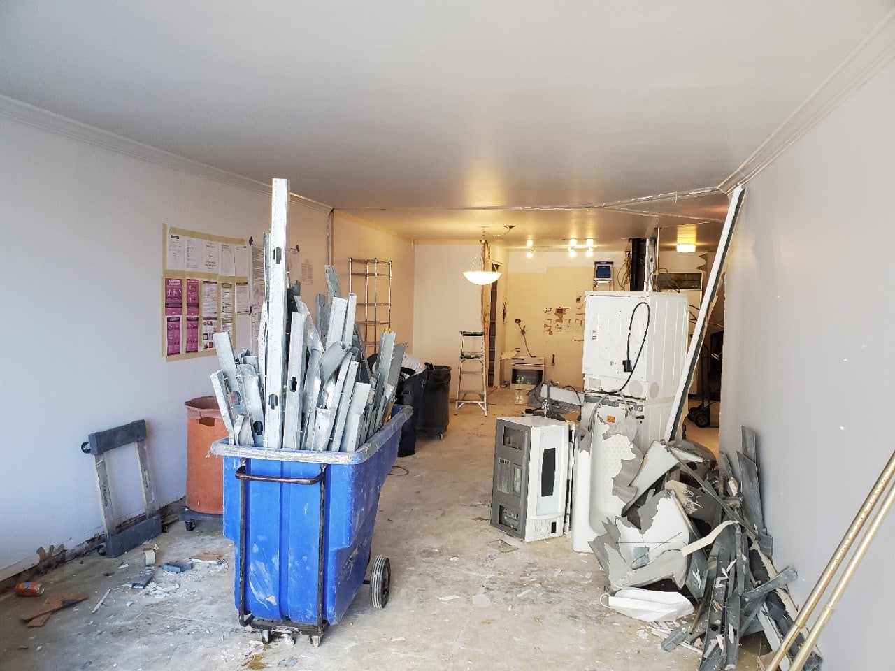 Construction in progress during a condo renovation at The Gotham at 170 East 87th Street in Carnegie Hill, Manhattan, by Gallery KBNY (view 3)