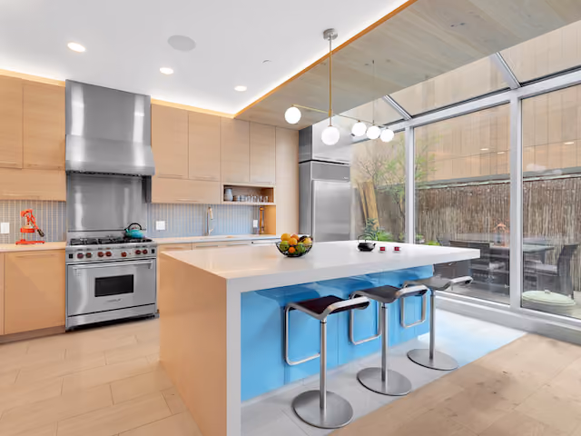 Renovated interior of a loft at 73 Worth Street in Tribeca, Manhattan, by Gallery KBNY (view 1)