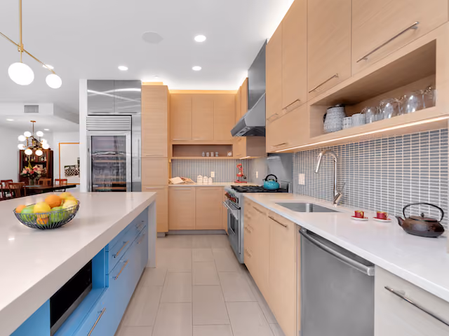 Renovated interior of a loft at 73 Worth Street in Tribeca, Manhattan, by Gallery KBNY (view 4)