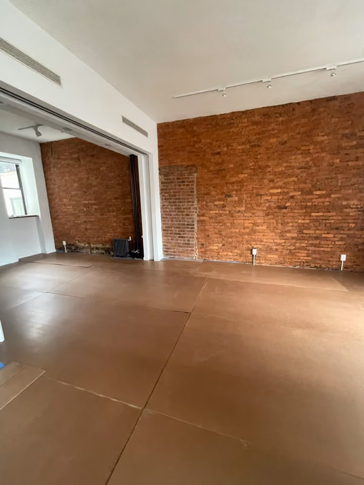 Construction in progress during a pre-war co-op combination renovation at 23 East 10th Street in Greenwich Village, Manhattan, by Gallery KBNY (view 1)