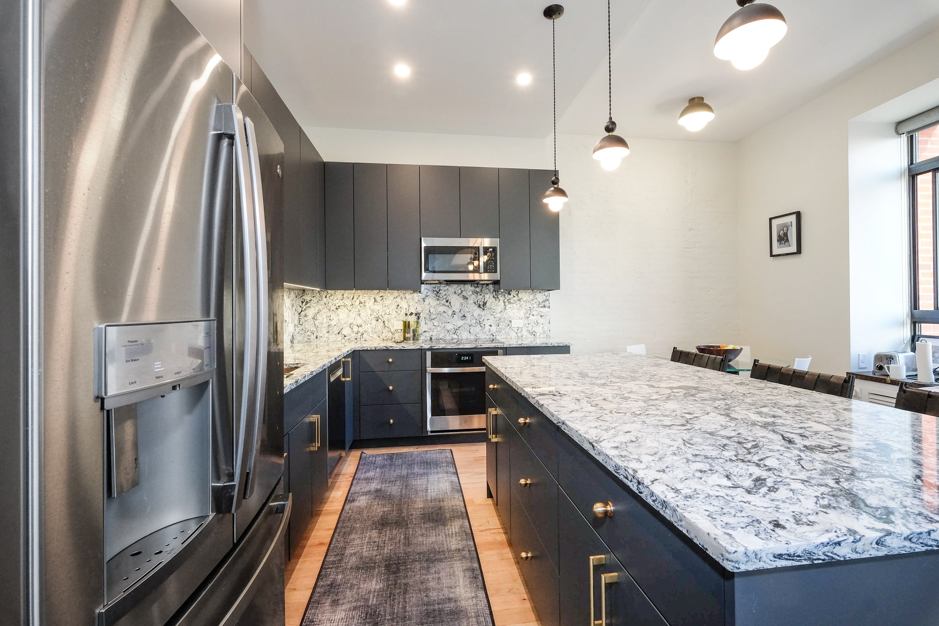 Renovated interior of a pre-war co-op combination at 23 East 10th Street in Greenwich Village, Manhattan, by Gallery KBNY (view 2)