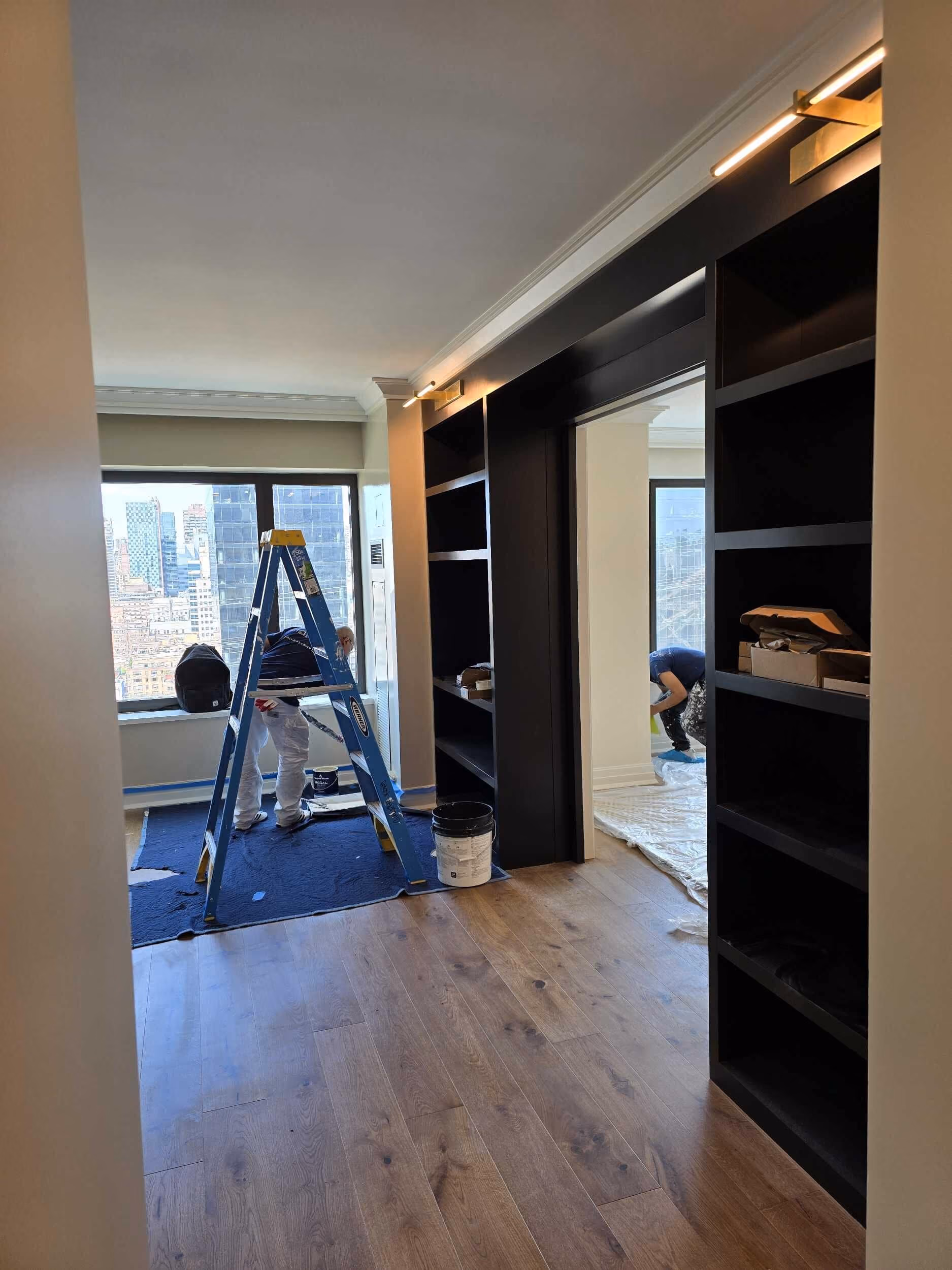 Pre-renovation or in-progress view of a post-war co-op renovation at 425 East 58th Street in Sutton Place, Manhattan, by Gallery KBNY (view 19)