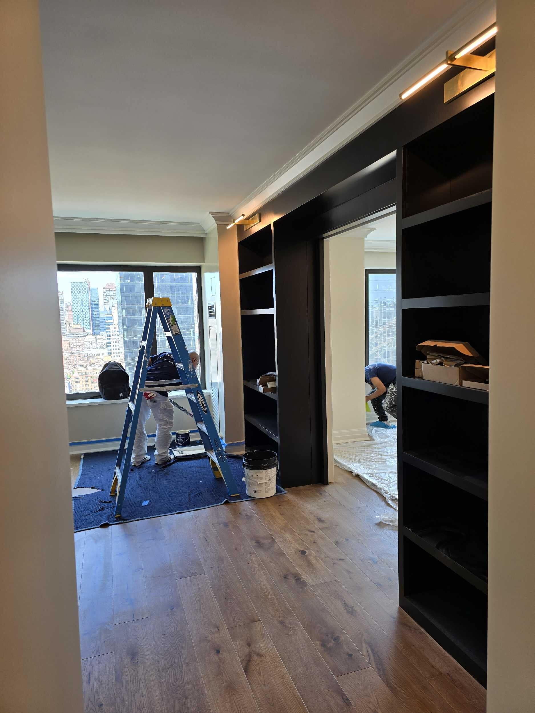Pre-renovation or in-progress view of a post-war co-op renovation at 425 East 58th Street in Sutton Place, Manhattan, by Gallery KBNY (view 19)