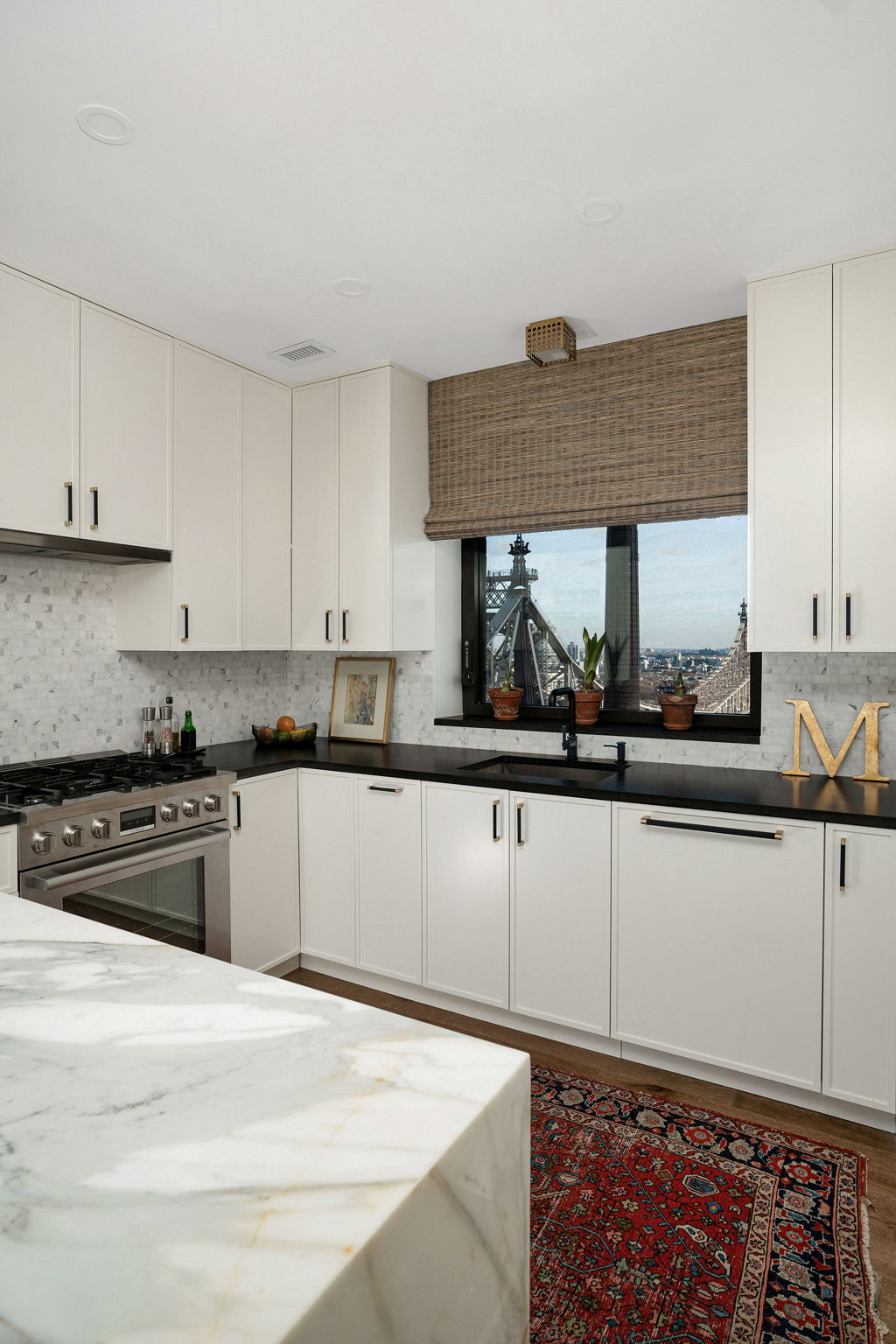 Renovated interior of a post-war co-op at 425 East 58th Street in Sutton Place, Manhattan, by Gallery KBNY