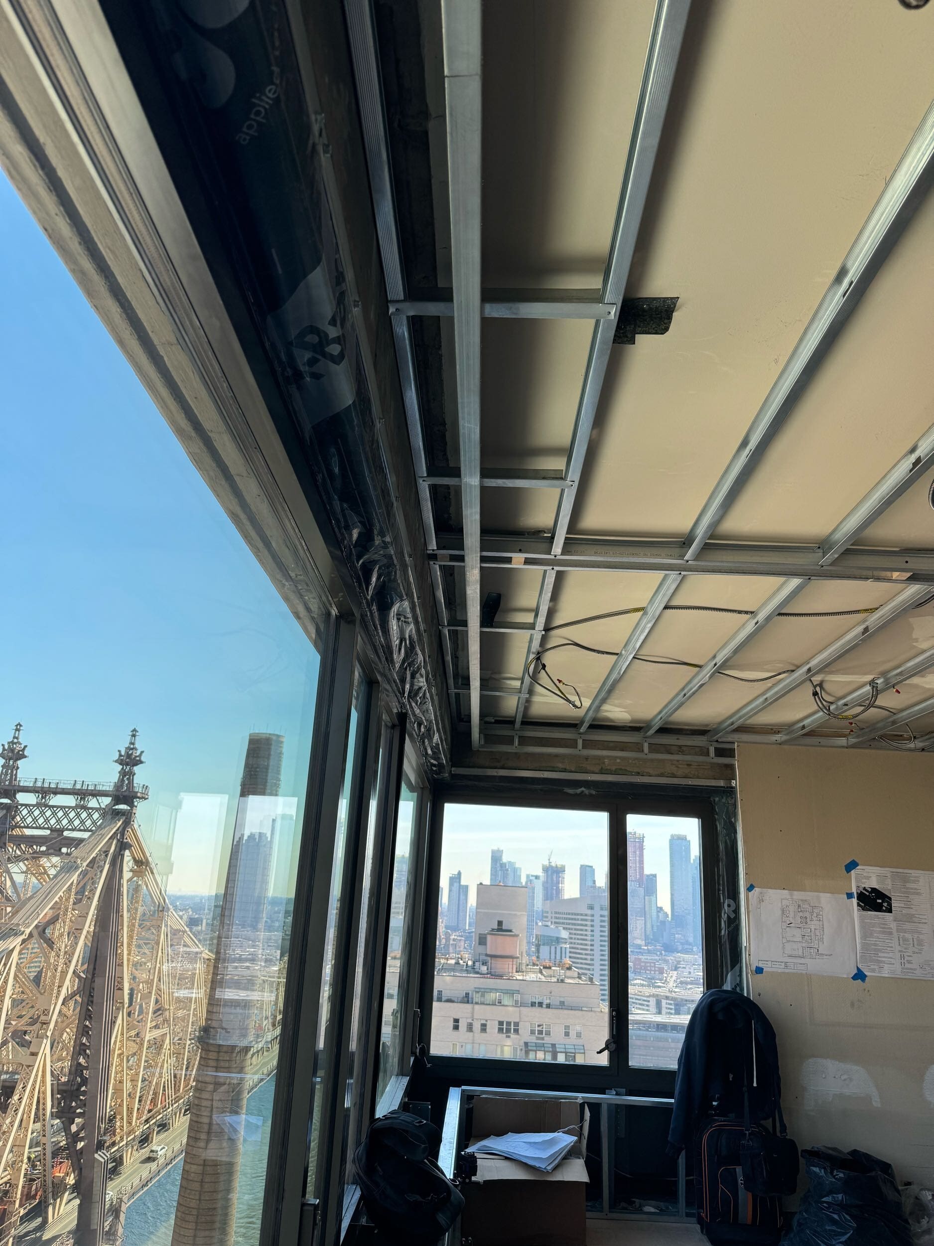 Pre-renovation or in-progress view of a post-war co-op renovation at 425 East 58th Street in Sutton Place, Manhattan, by Gallery KBNY (view 17)