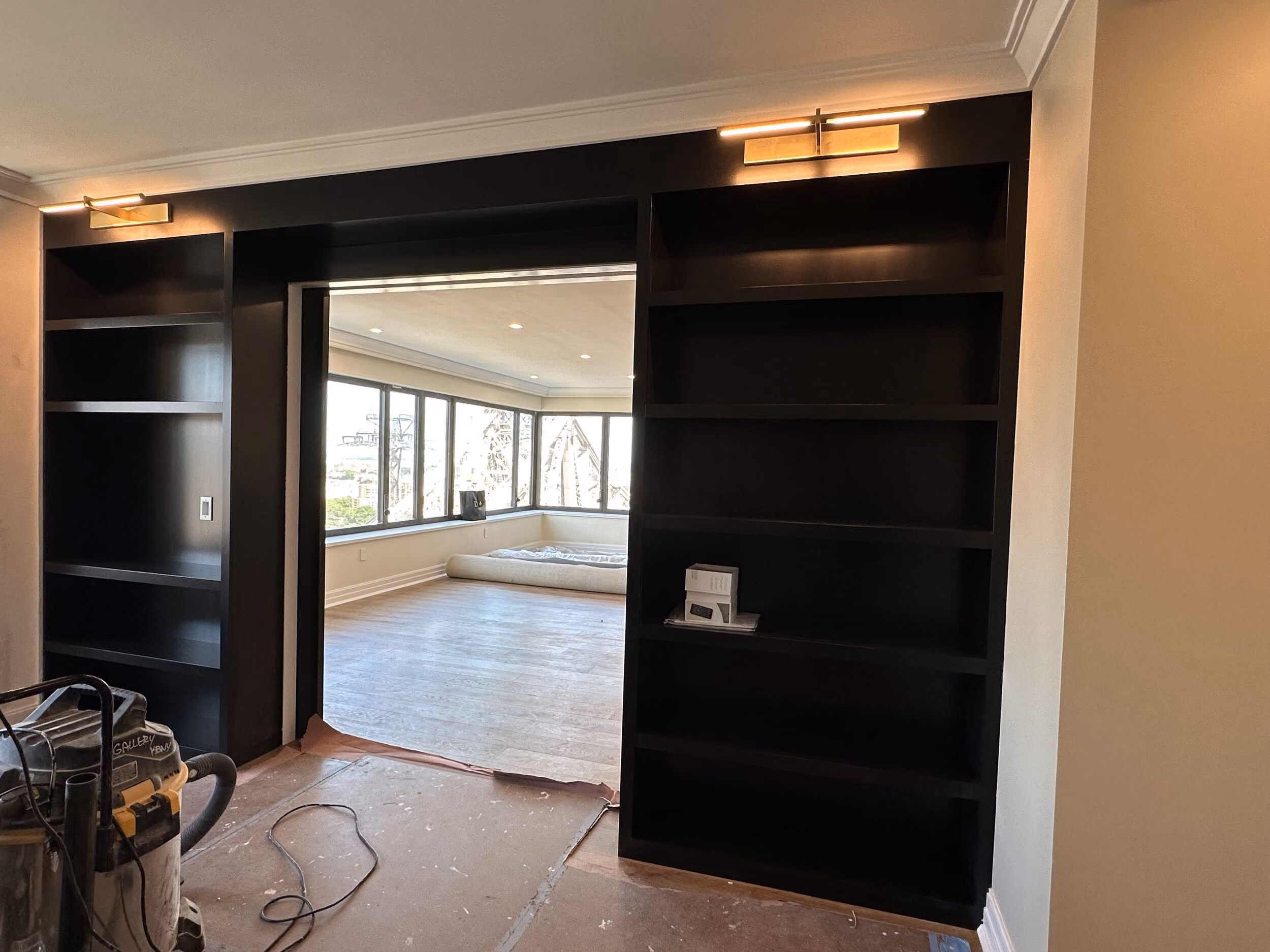 Pre-renovation or in-progress view of a post-war co-op renovation at 425 East 58th Street in Sutton Place, Manhattan, by Gallery KBNY (view 18)