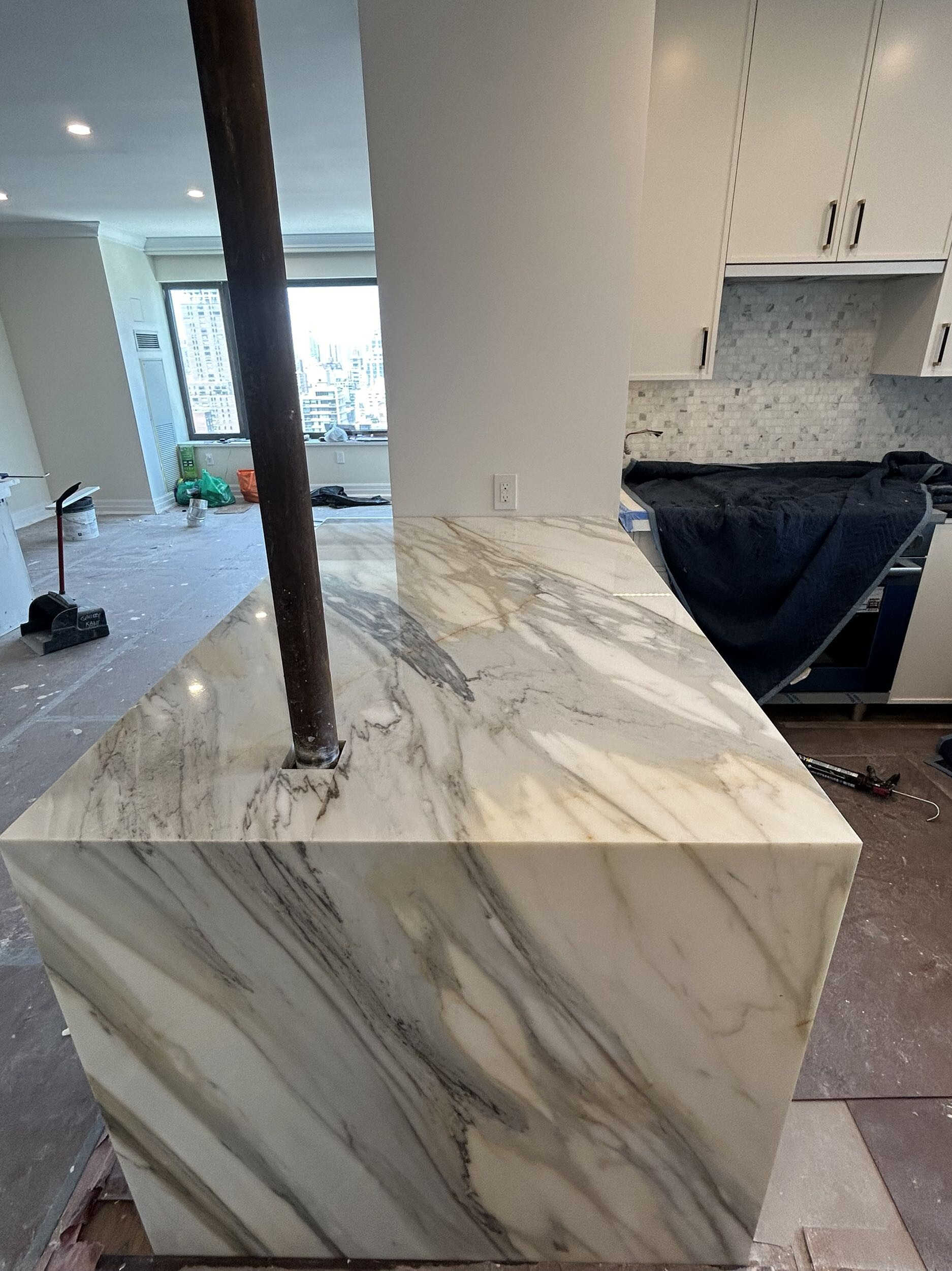 Pre-renovation or in-progress view of a post-war co-op renovation at 425 East 58th Street in Sutton Place, Manhattan, by Gallery KBNY (view 16)