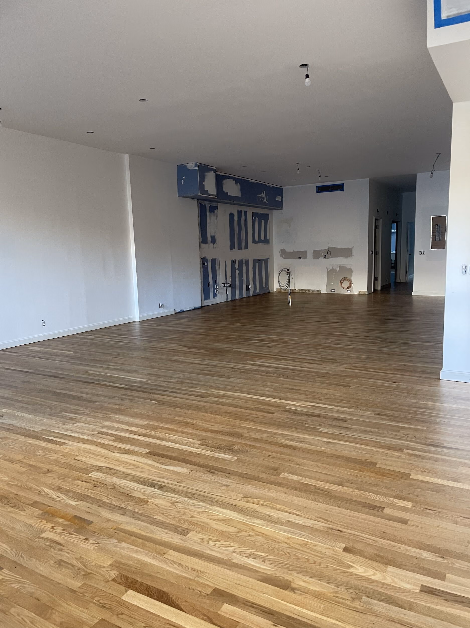 Pre-renovation or in-progress view of a pre-war loft condo renovation at 345 Greenwich Street in Tribeca, Manhattan, by Gallery KBNY (view 11)