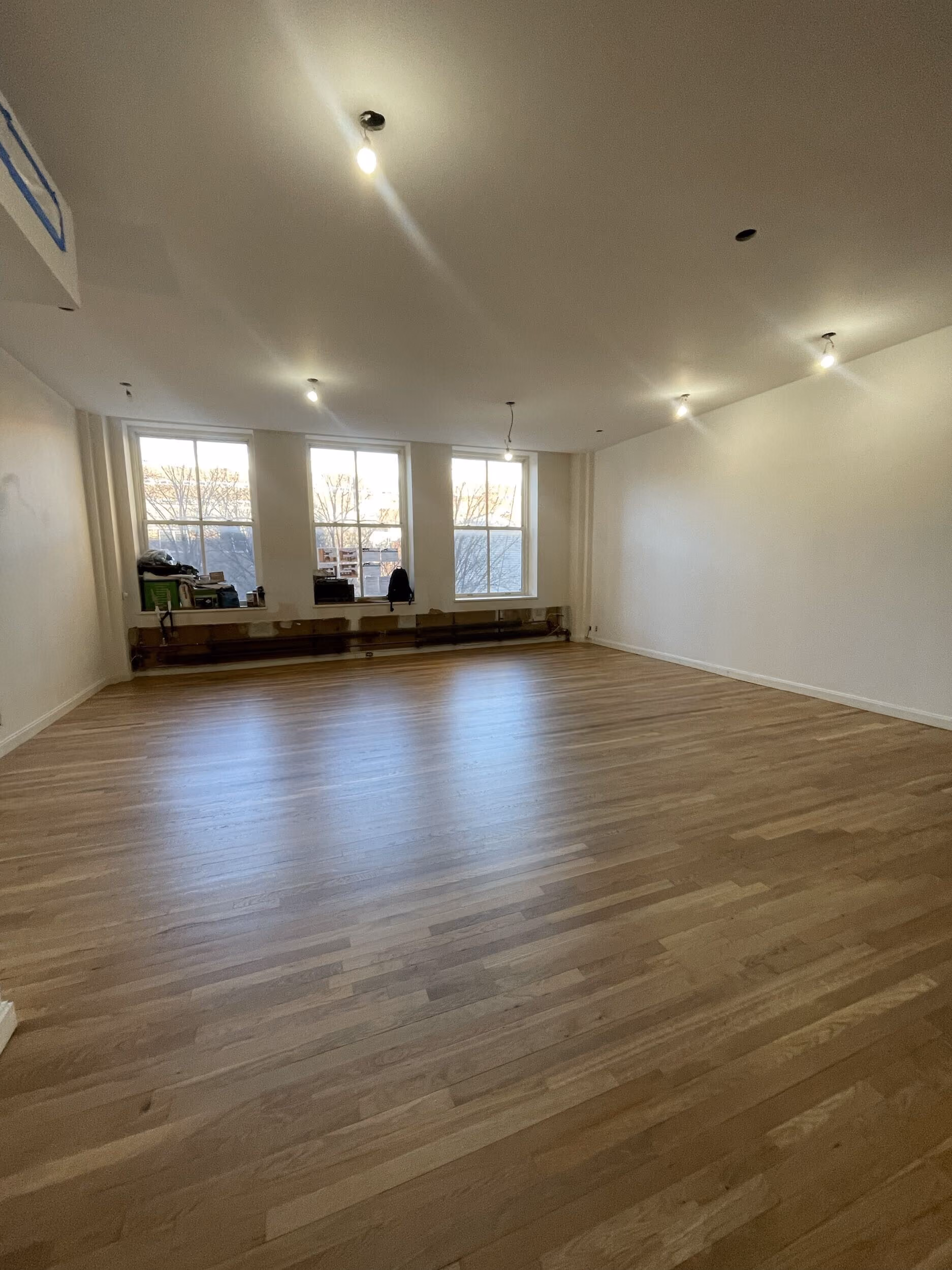 Pre-renovation or in-progress view of a pre-war loft condo renovation at 345 Greenwich Street in Tribeca, Manhattan, by Gallery KBNY (view 12)