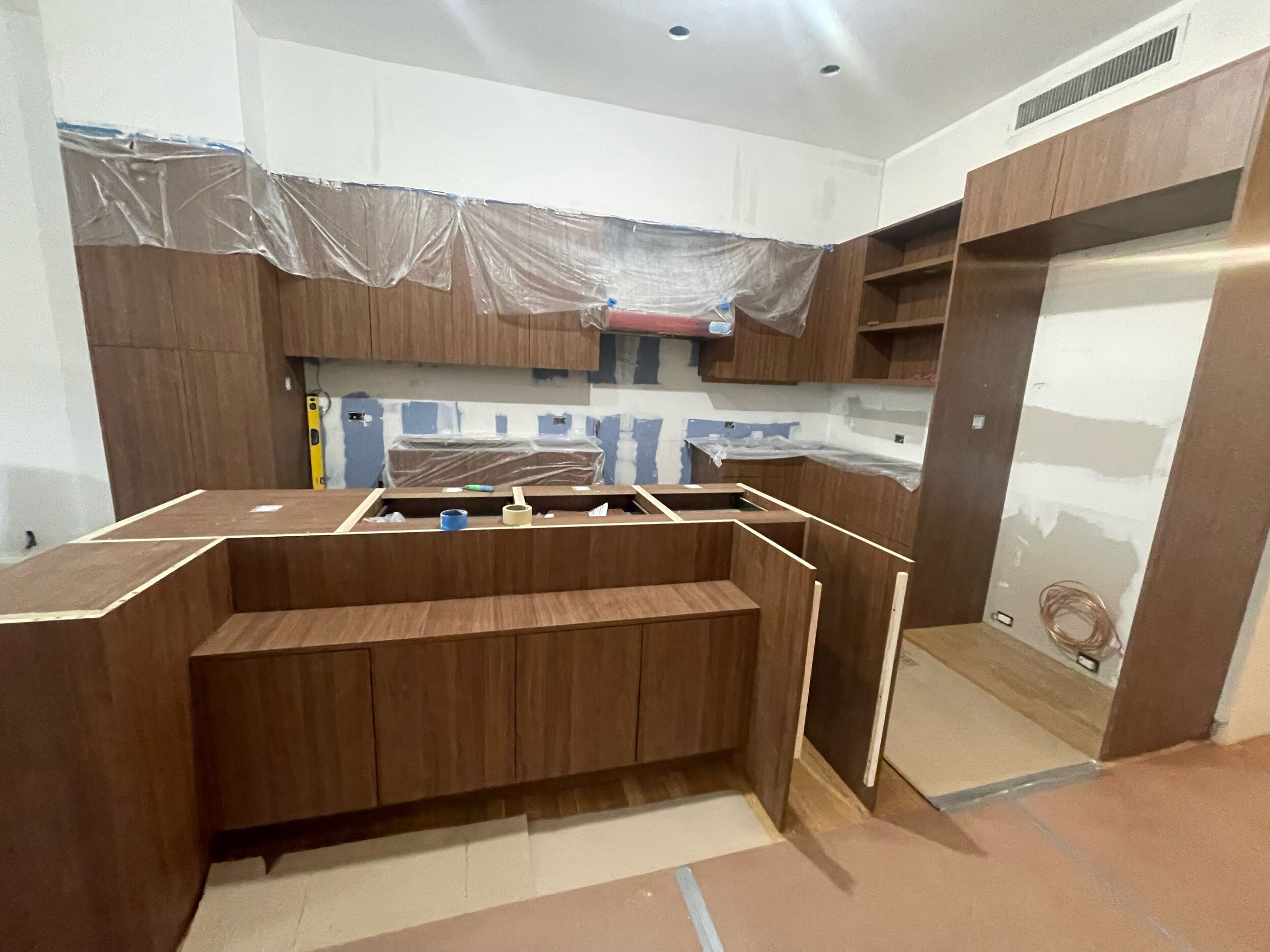 Pre-renovation or in-progress view of a pre-war loft condo renovation at 345 Greenwich Street in Tribeca, Manhattan, by Gallery KBNY (view 18)