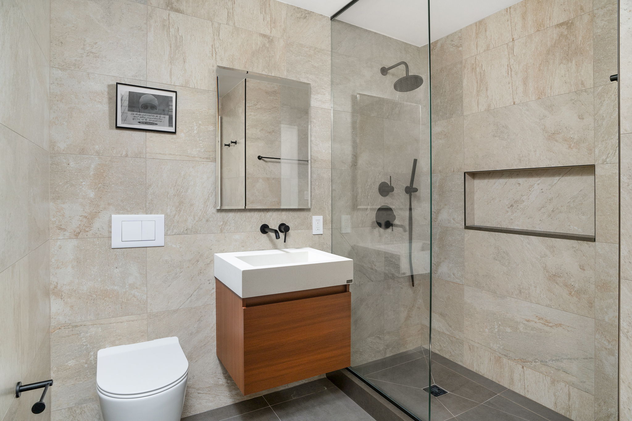 Renovated interior of a pre-war loft condo at 345 Greenwich Street in Tribeca, Manhattan, by Gallery KBNY (view 17)