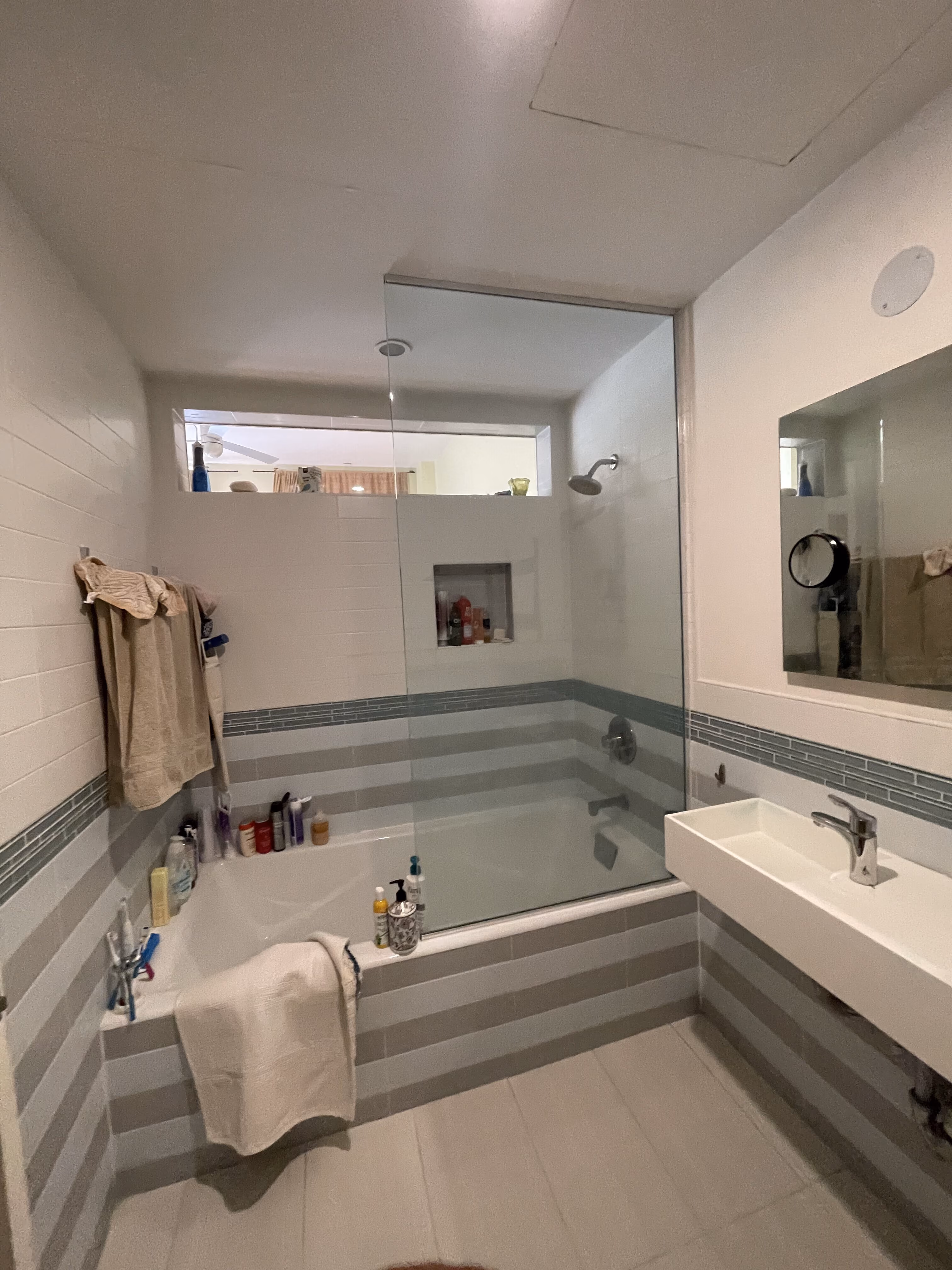Pre-renovation or in-progress view of a pre-war loft condo renovation at 345 Greenwich Street in Tribeca, Manhattan, by Gallery KBNY (view 7)