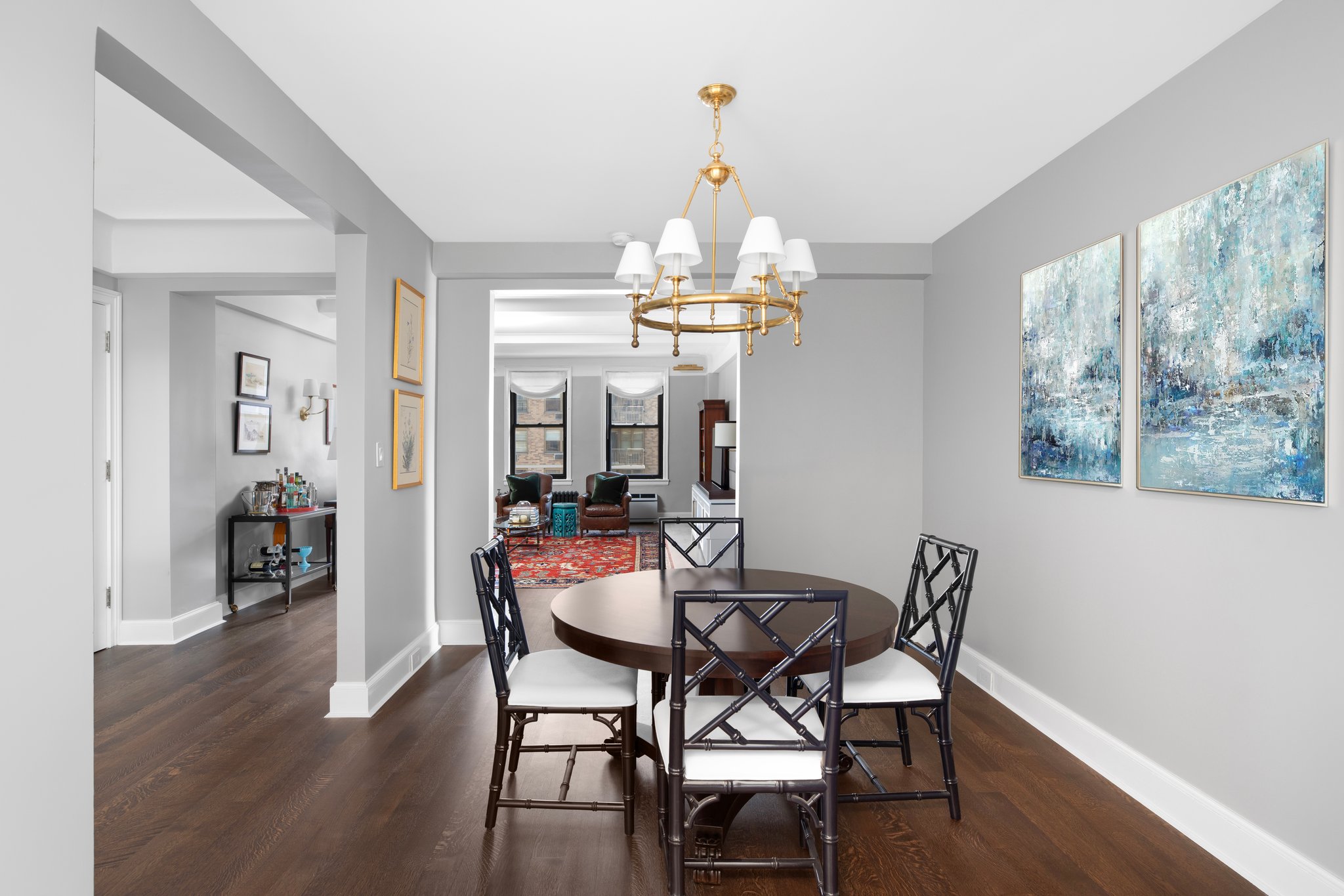 Renovated interior of a pre-war co-op at 308 East 79th Street on the Upper East Side, Manhattan, by Gallery KBNY (view 1)